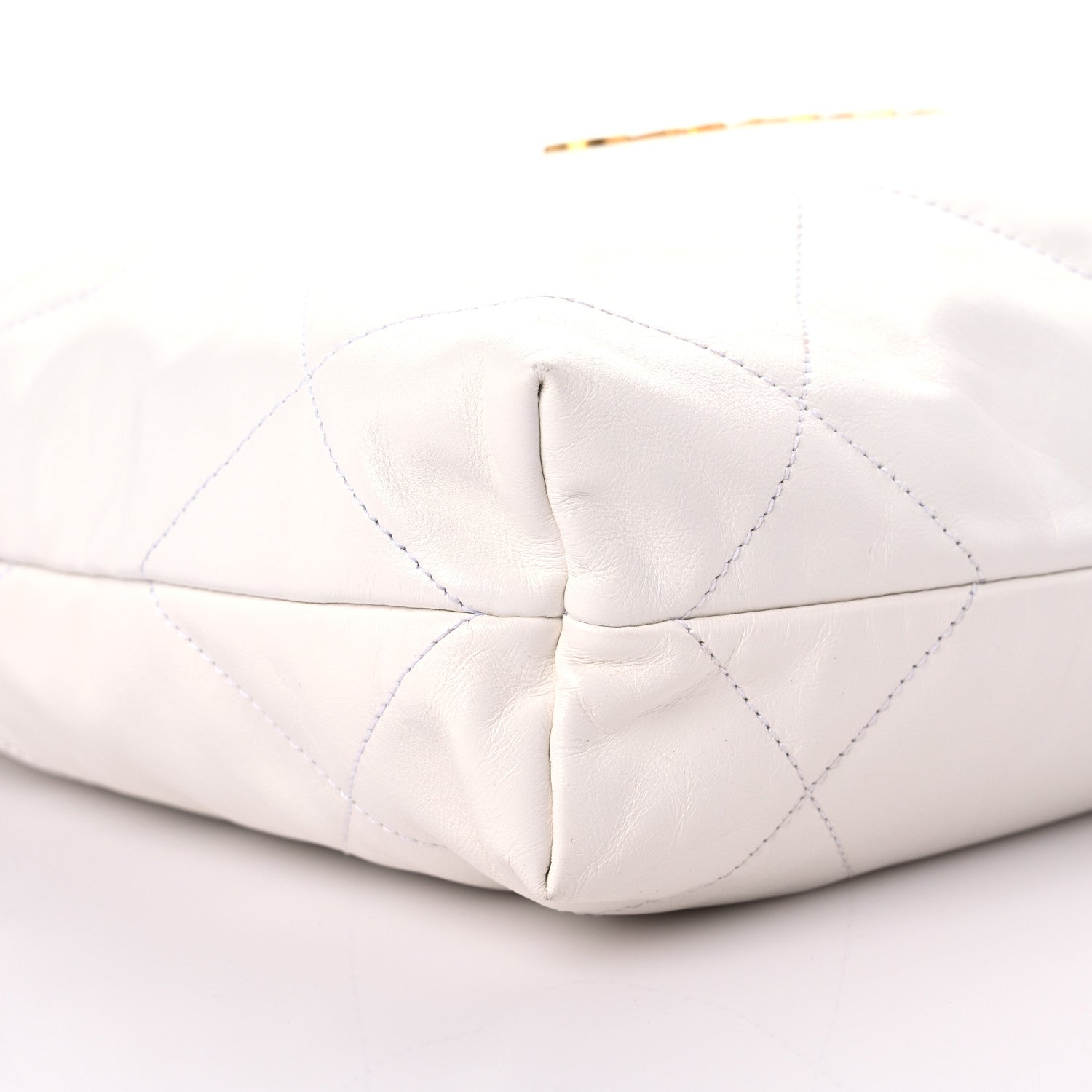 Chanel Shiny Calfskin Quilted Small Chanel 22 White 9 of 10