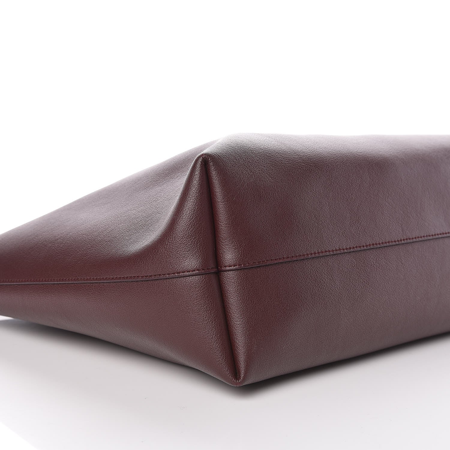 Saint Laurent Calfskin Large Shopping Tote Bordeaux 12 of 13