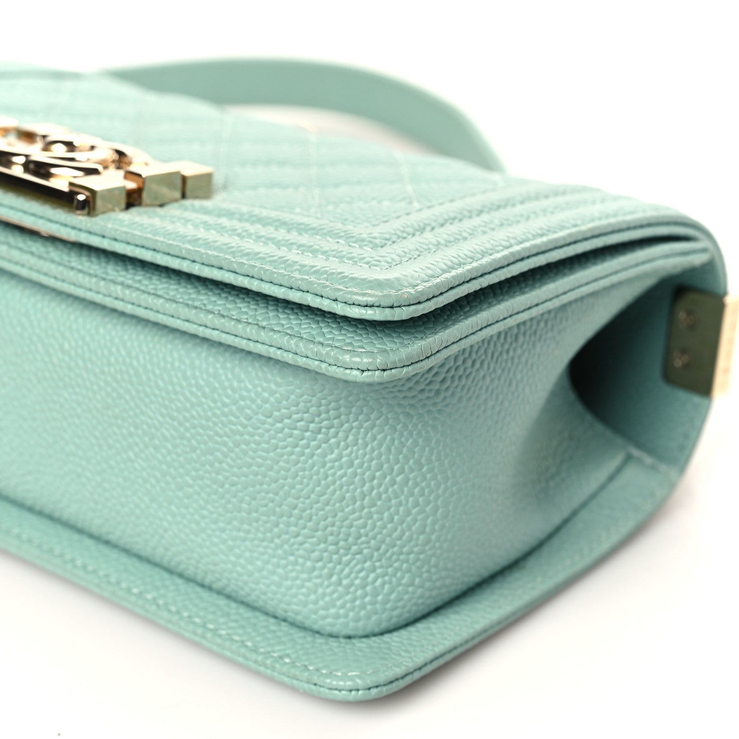 Chanel Caviar Quilted Small Boy Flap Light Blue 9 of 9