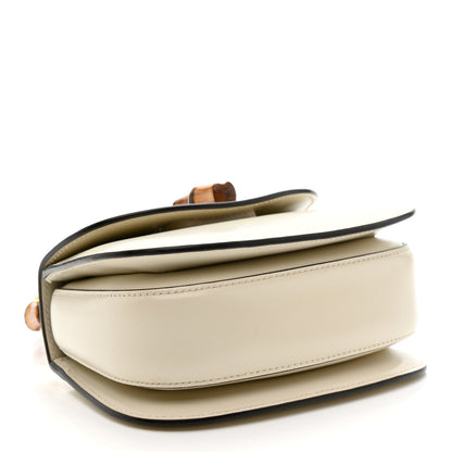 Gucci Boarded Dyana Lux Calfskin Web Mini Bamboo 1947 Top Handle Bag  Mystic White 4 of 13