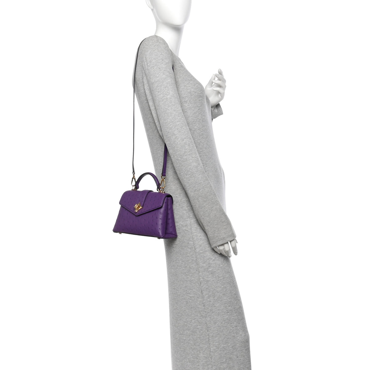 Louis Vuitton Ostrich Rose Des Vents Mini Amethyste 2 of 11