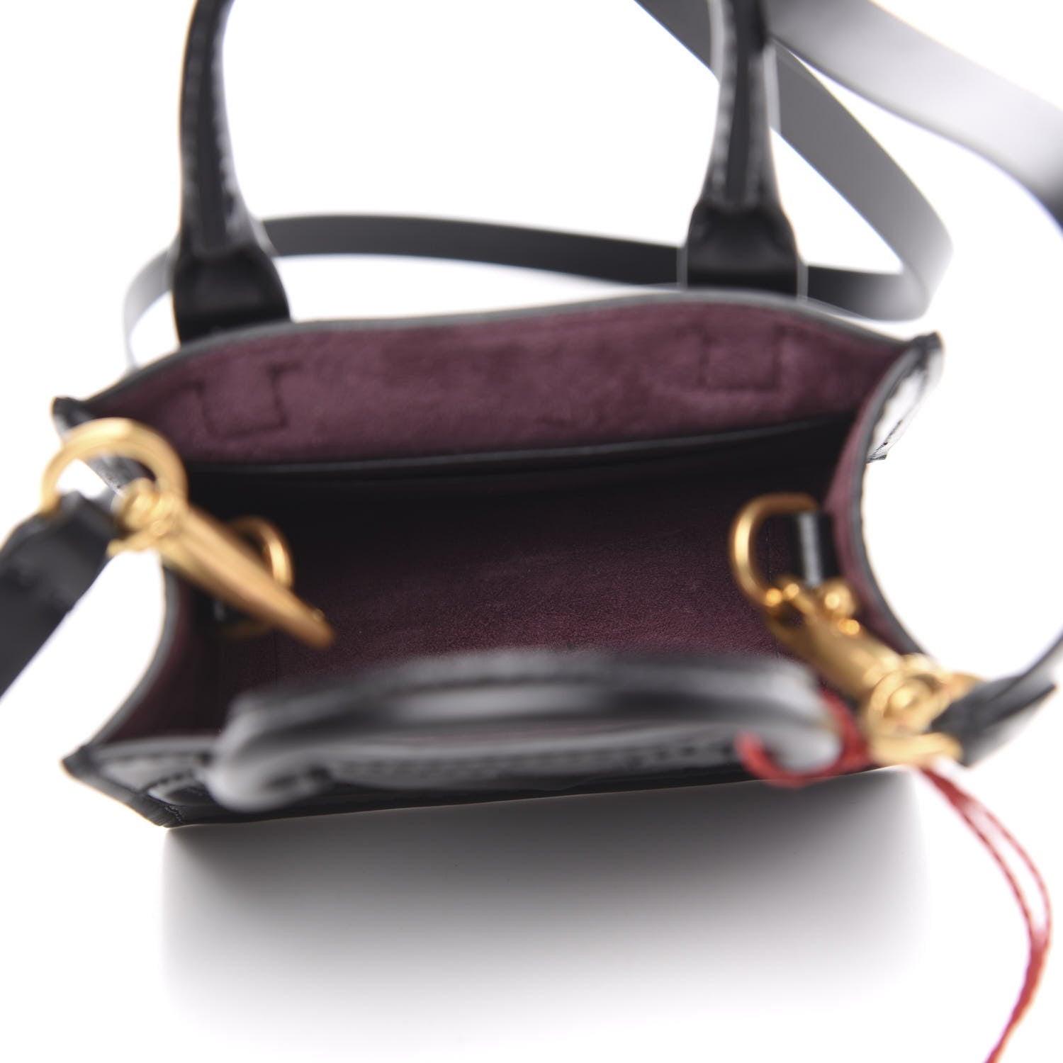 Valentino Garavani Calfskin VLogo Micro Walk Tote Black 5 of 10