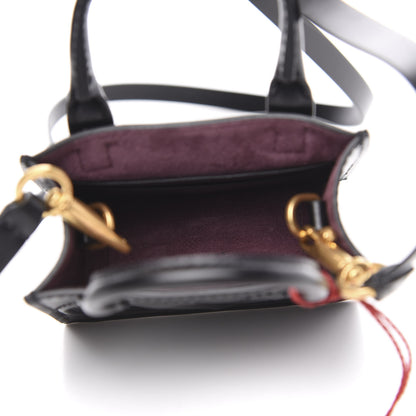 Valentino Garavani Calfskin VLogo Micro Walk Tote Black 5 of 10