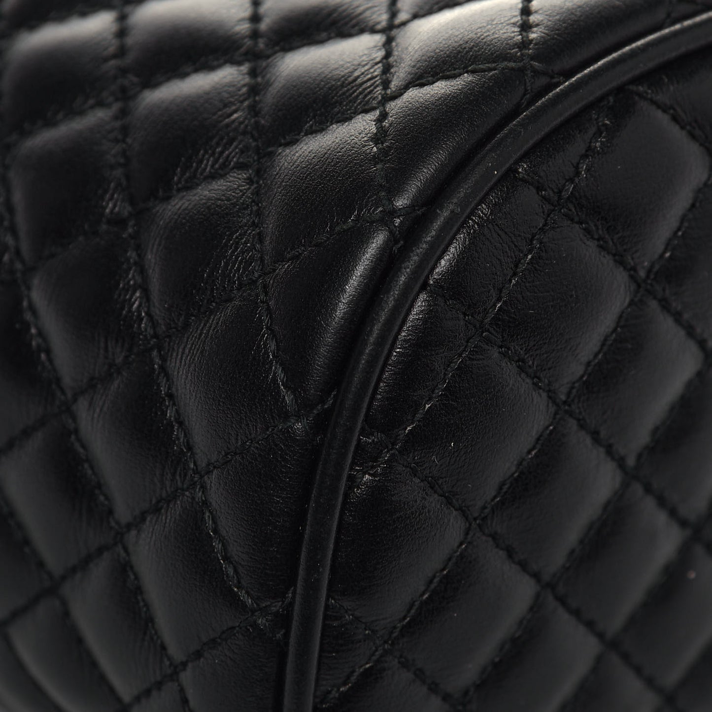 Calfskin Trapuntata Zumi Belt Bag Black