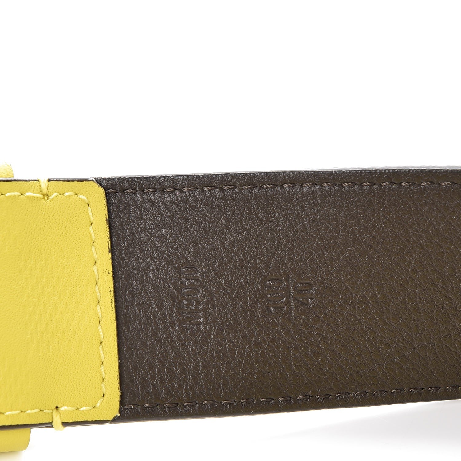 Louis Vuitton Damier Infini Calfskin 40mm Belt 100 40 Vert Acide 7 of 8