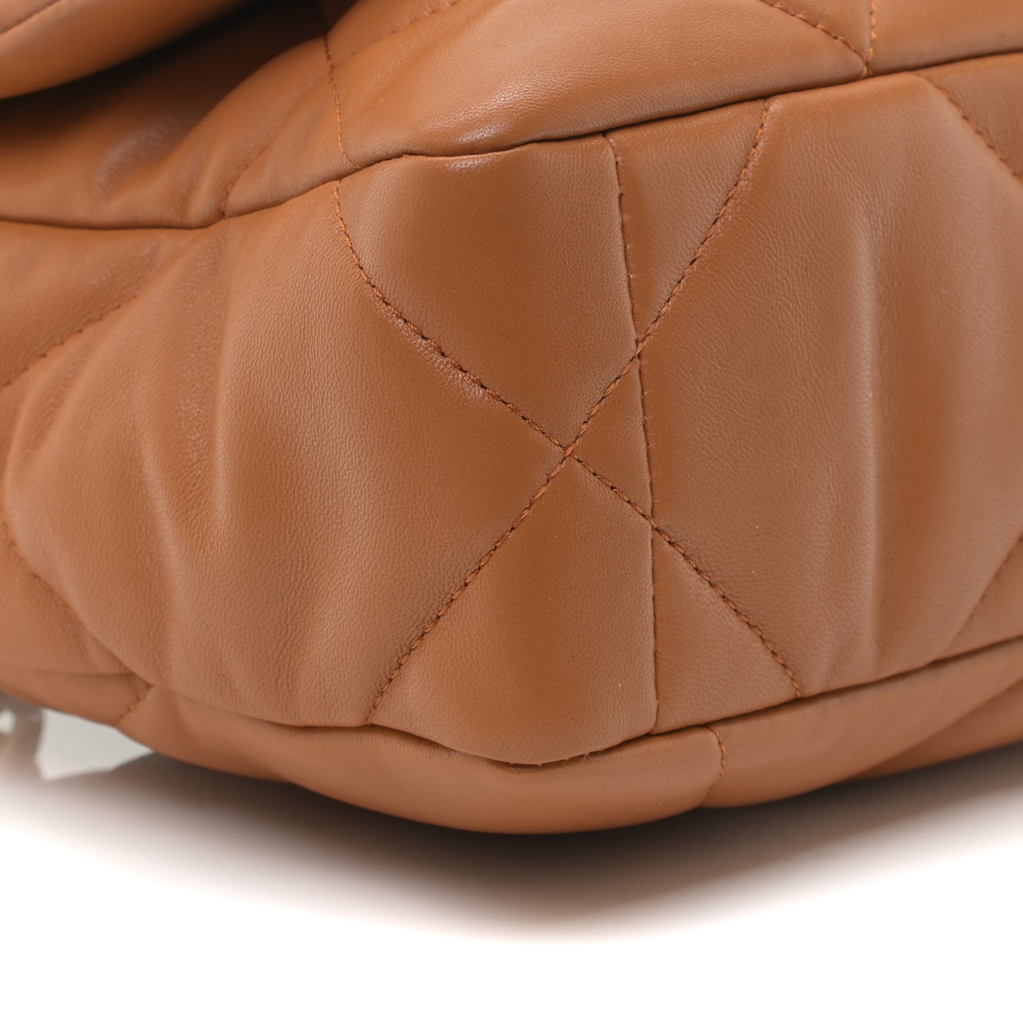 Lambskin Quilted Medium Chanel 19 Flap Brown