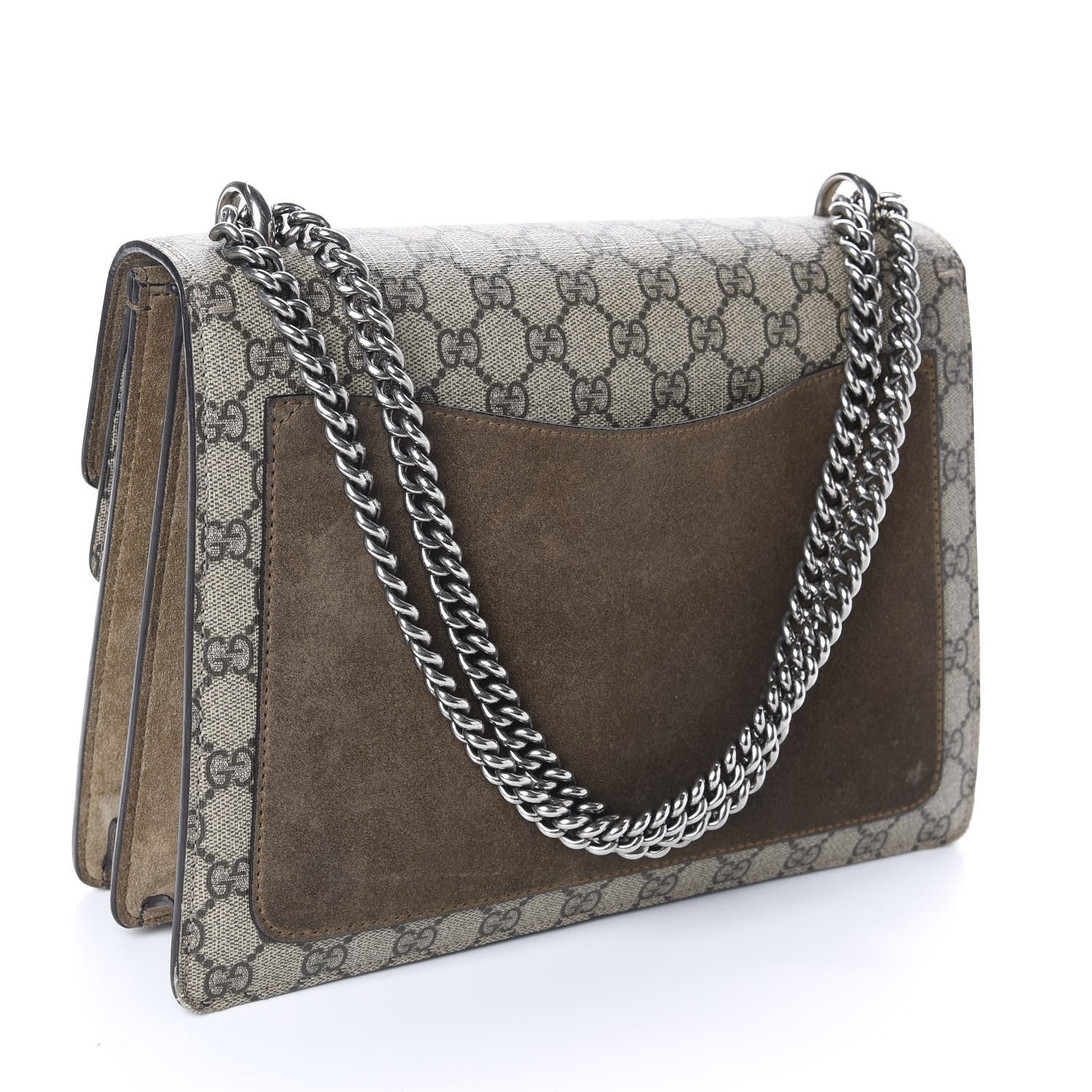 Gucci GG Supreme Monogram Medium Dionysus Shoulder Bag Taupe 3 of 13
