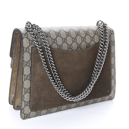 Gucci GG Supreme Monogram Medium Dionysus Shoulder Bag Taupe 3 of 13