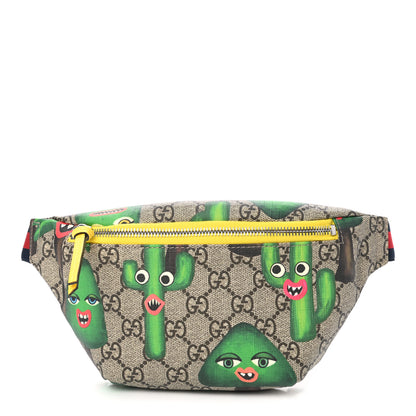 Gucci GG Supreme Monogram Smiling Plants Childrens Belt Bag Multicolor 1 of 10