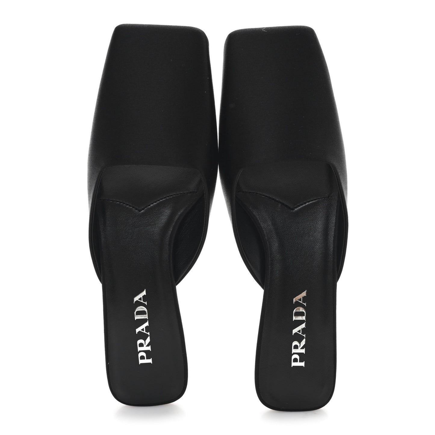 Satin Modellerie Mules 37 Black