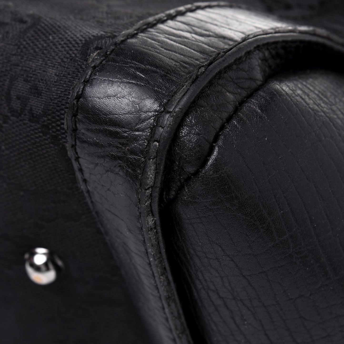 Monogram Bamboo Bullet Bag Black
