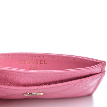 Chanel Caviar Quilted Card Holder Pink 6 of 8
