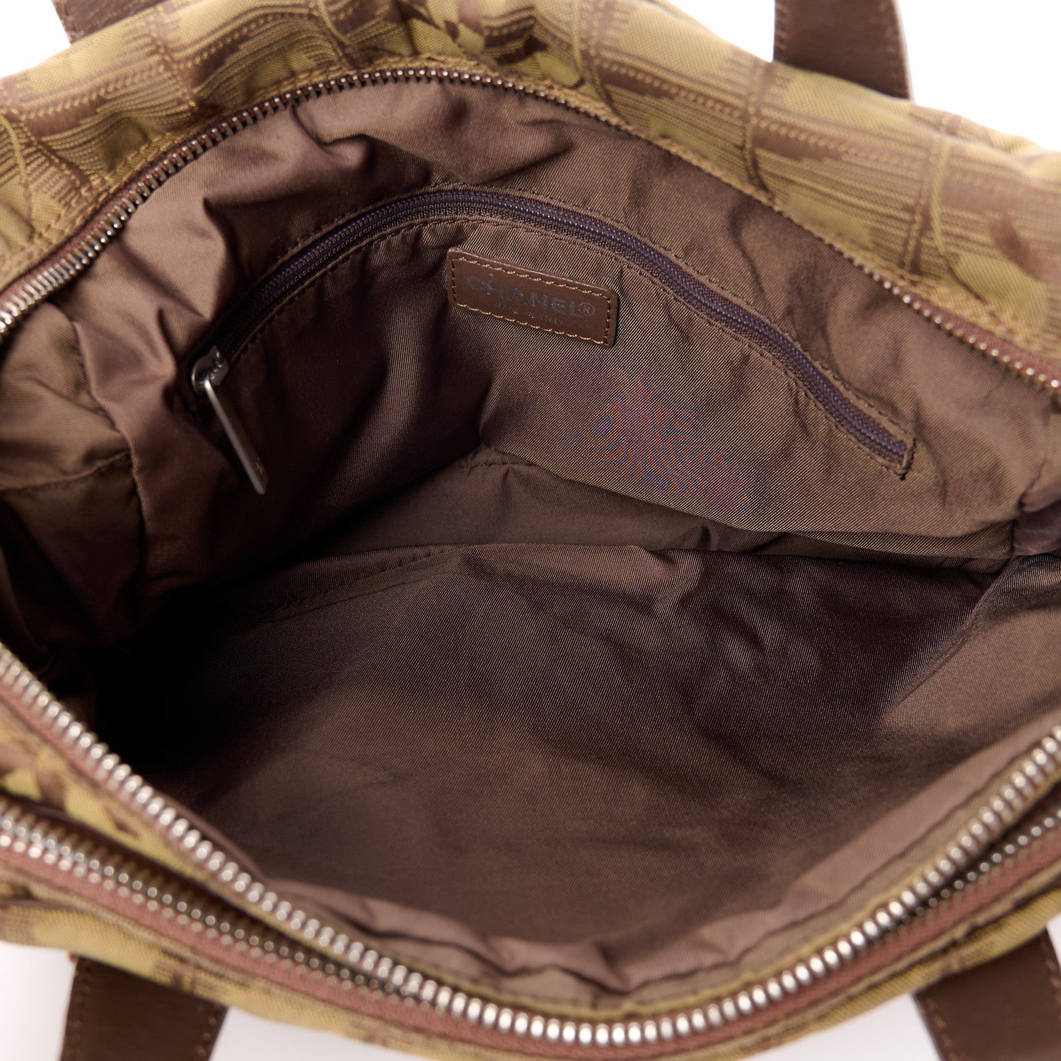 Chanel Nylon Mini Travel Tote Brown 5 of 18