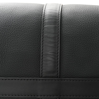 Louis Vuitton Grained Calfskin Aerogram Keepall Bandouliere 40 Black 12 of 16