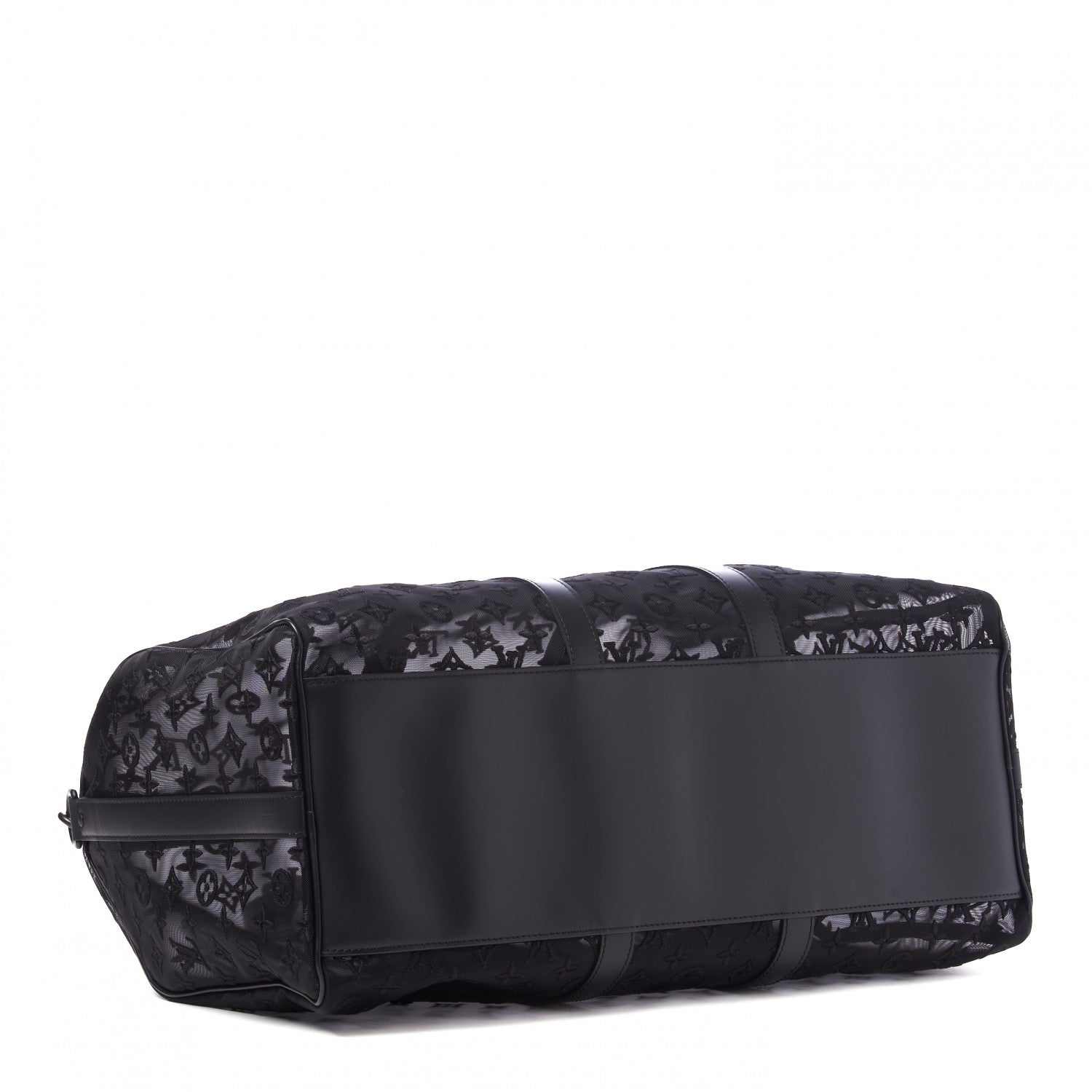 Louis Vuitton Monogram See Through Keepall Bandouliere 50 Black 4 of 9