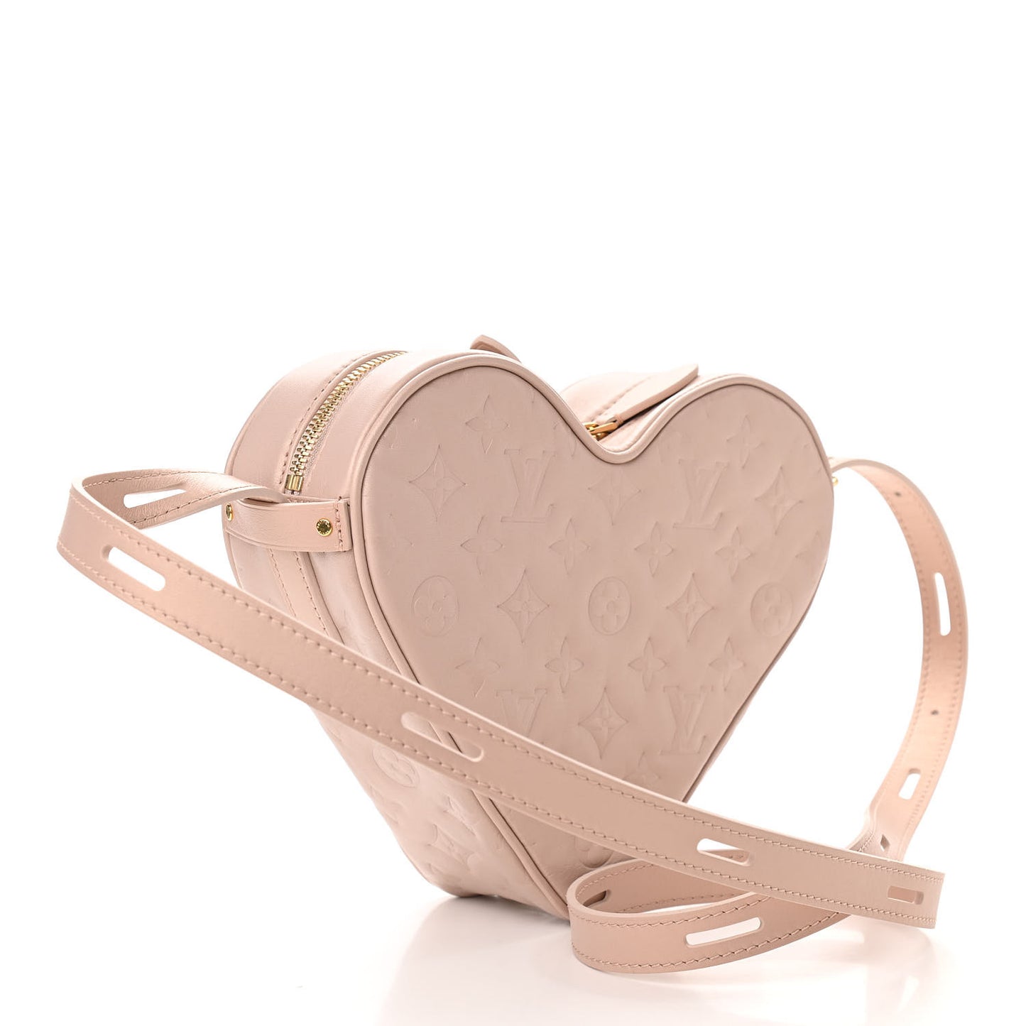 Lambskin Embossed Monogram Fall In Love Sac Coeur Light Pink