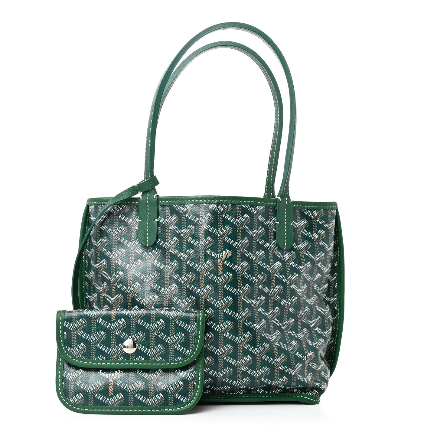 Goyardine Reversible Mini Anjou Green