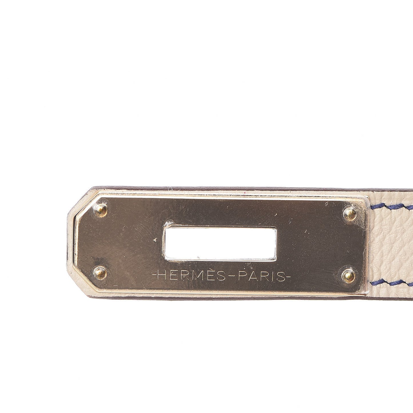 Epsom Horseshoe Kelly Sellier 28 Bleu Electrique Craie