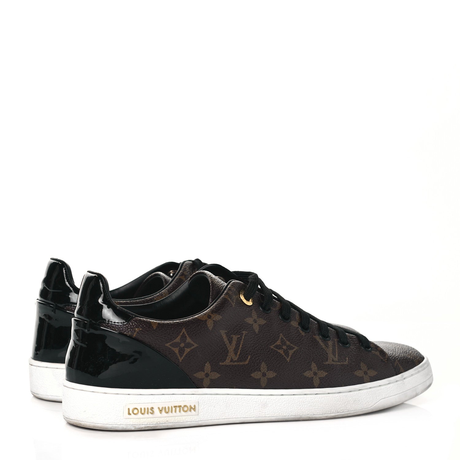 Louis Vuitton Patent Monogram Frontrow Sneakers 41 4 of 7
