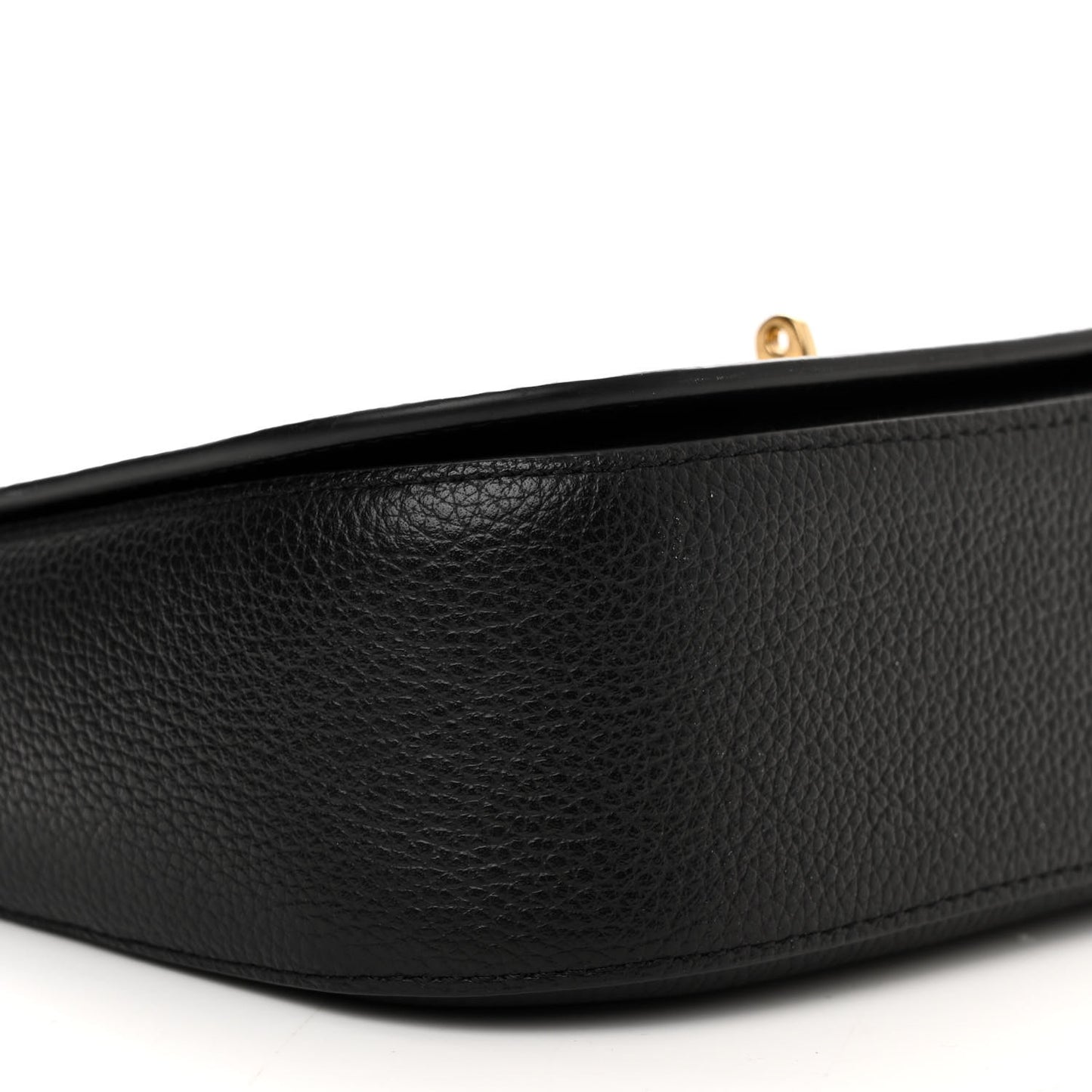 Small Classic Grain Calfskin Small Darley Satchel Black