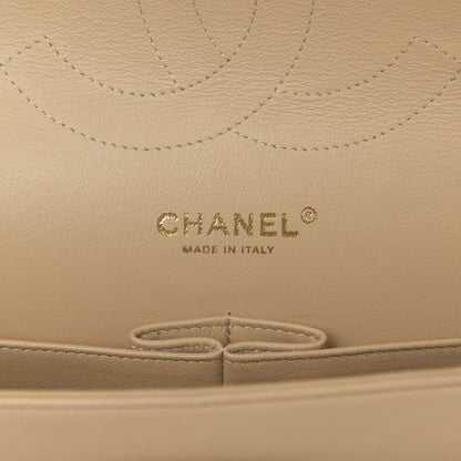 Chanel Lambskin Quilted Jumbo Double Flap Beige Clair 7 of 12