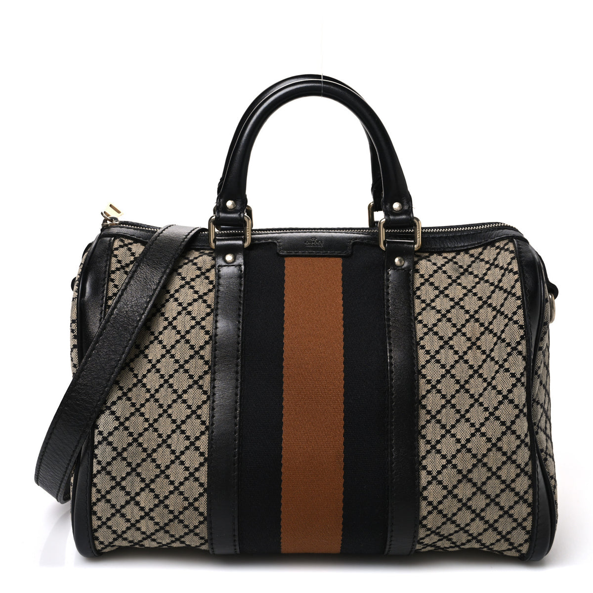 Diamante Vintage Web Medium Boston Black
