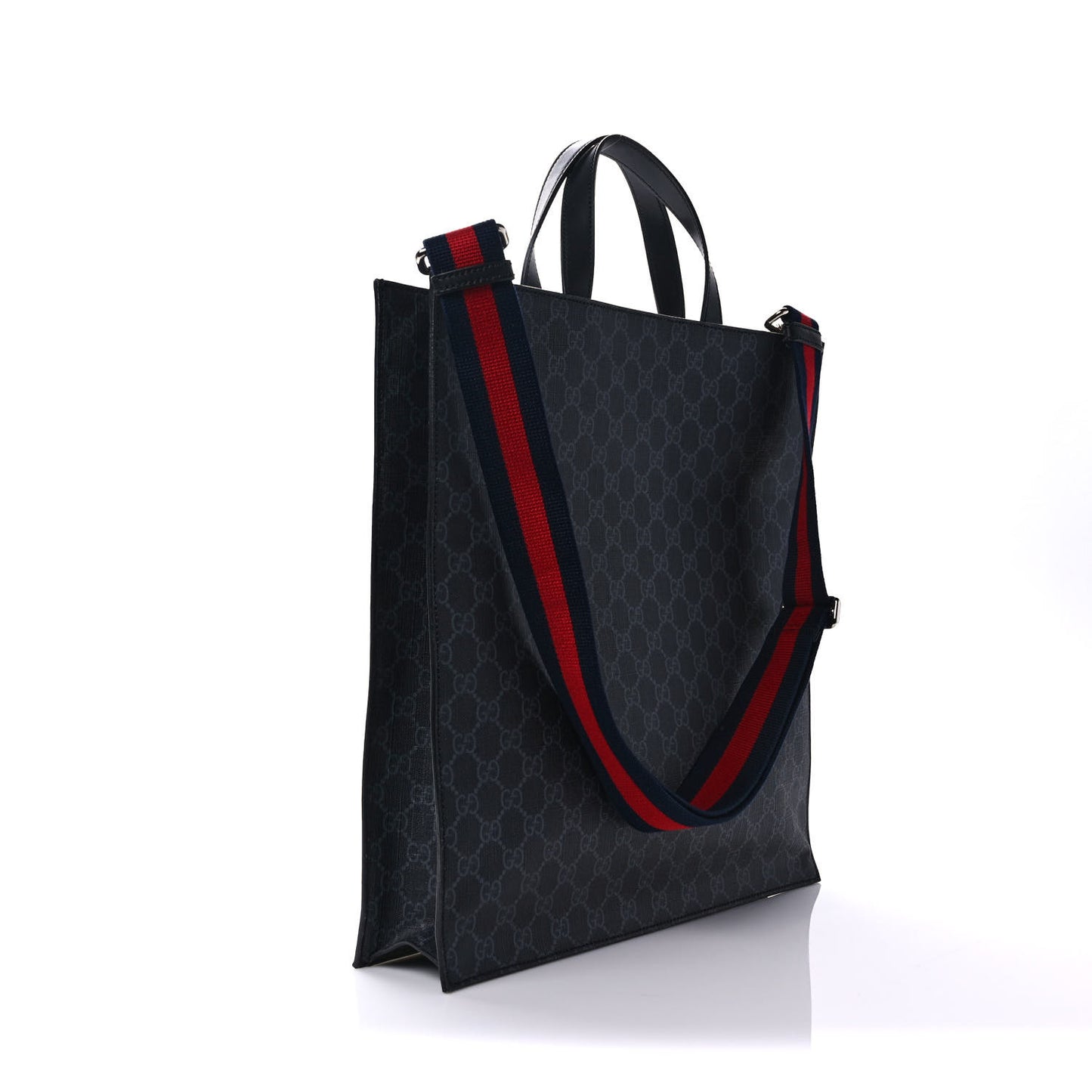 GG Supreme Monogram Night Courrier Vertical Tote Black Multicolor