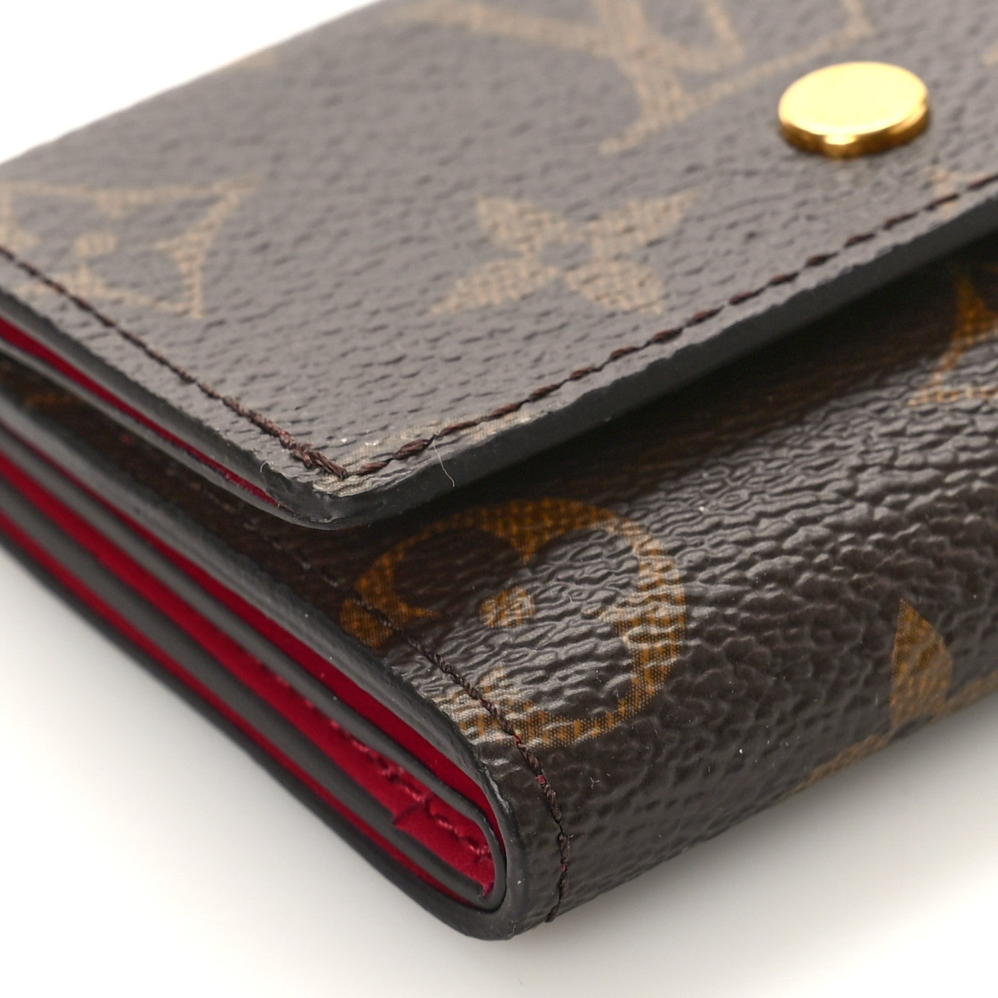 Monogram Micro Wallet Fuchsia