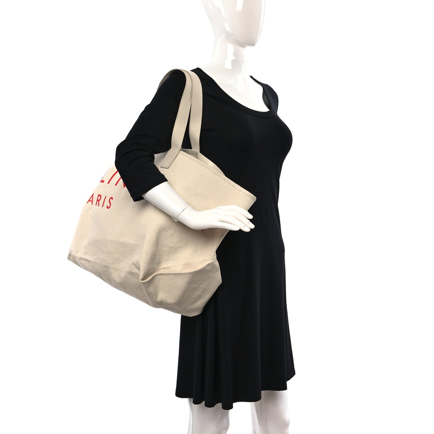 Textile Made In Tote Natural Red