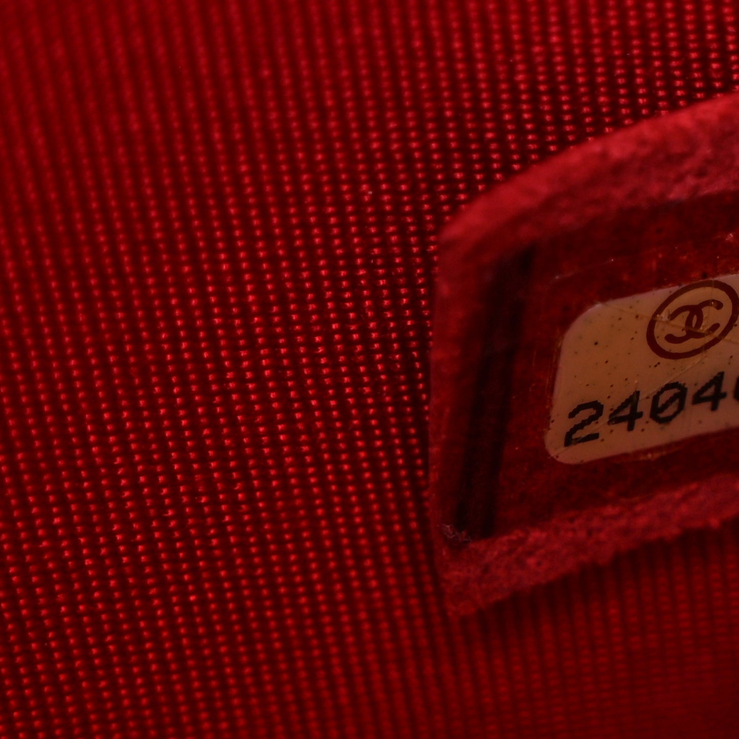 Grained Calfskin Quilted Small CC Box Flap Red