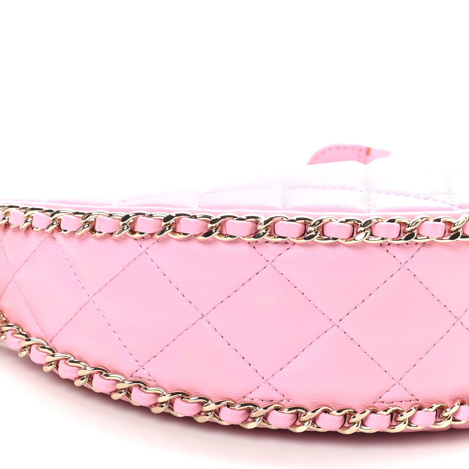 Chanel Lambskin Quilted Small Hobo Bag Pink 10 of 10