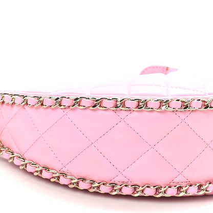 Chanel Lambskin Quilted Small Hobo Bag Pink 10 of 10