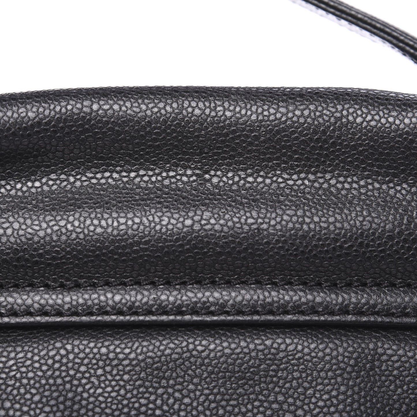 Glazed Caviar Coco Rider Flap Hobo Dark Grey