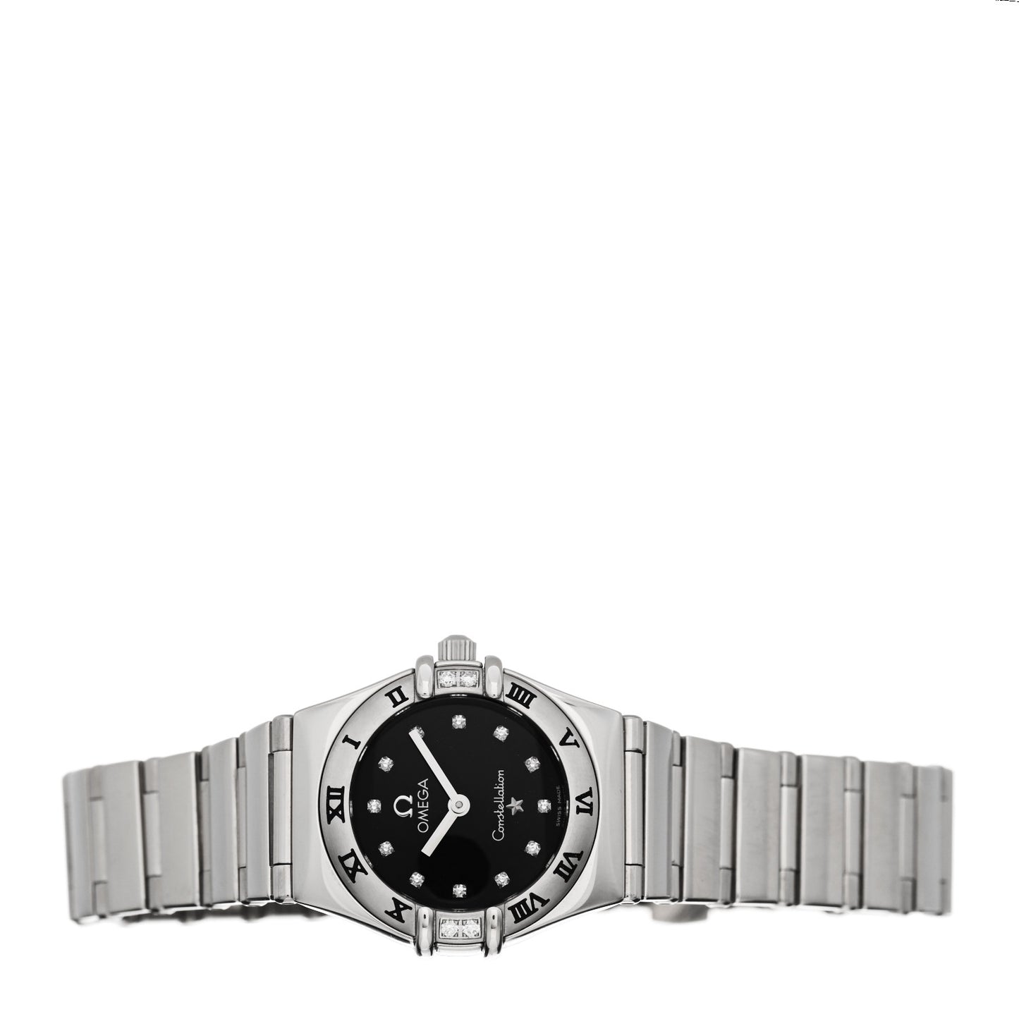 Stainless Steel Diamond 22mm Constellation My Choice Quartz Watch Black 1566.56.00