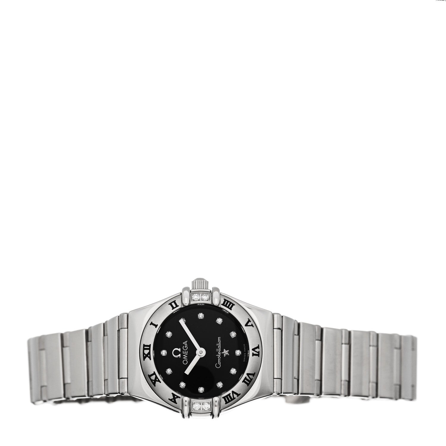 Omega Stainless Steel Diamond 22mm Constellation My Choice Quartz Watch Black 1566.56.00 2 of 4