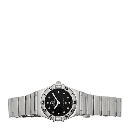 Omega Stainless Steel Diamond 22mm Constellation My Choice Quartz Watch Black 1566.56.00 2 of 4