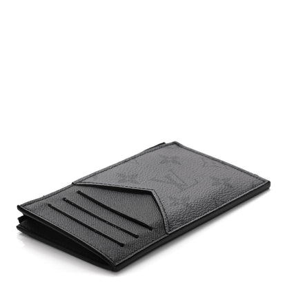 Louis Vuitton Reverse Monogram Eclipse Taiga Coin Card Holder 4 of 7
