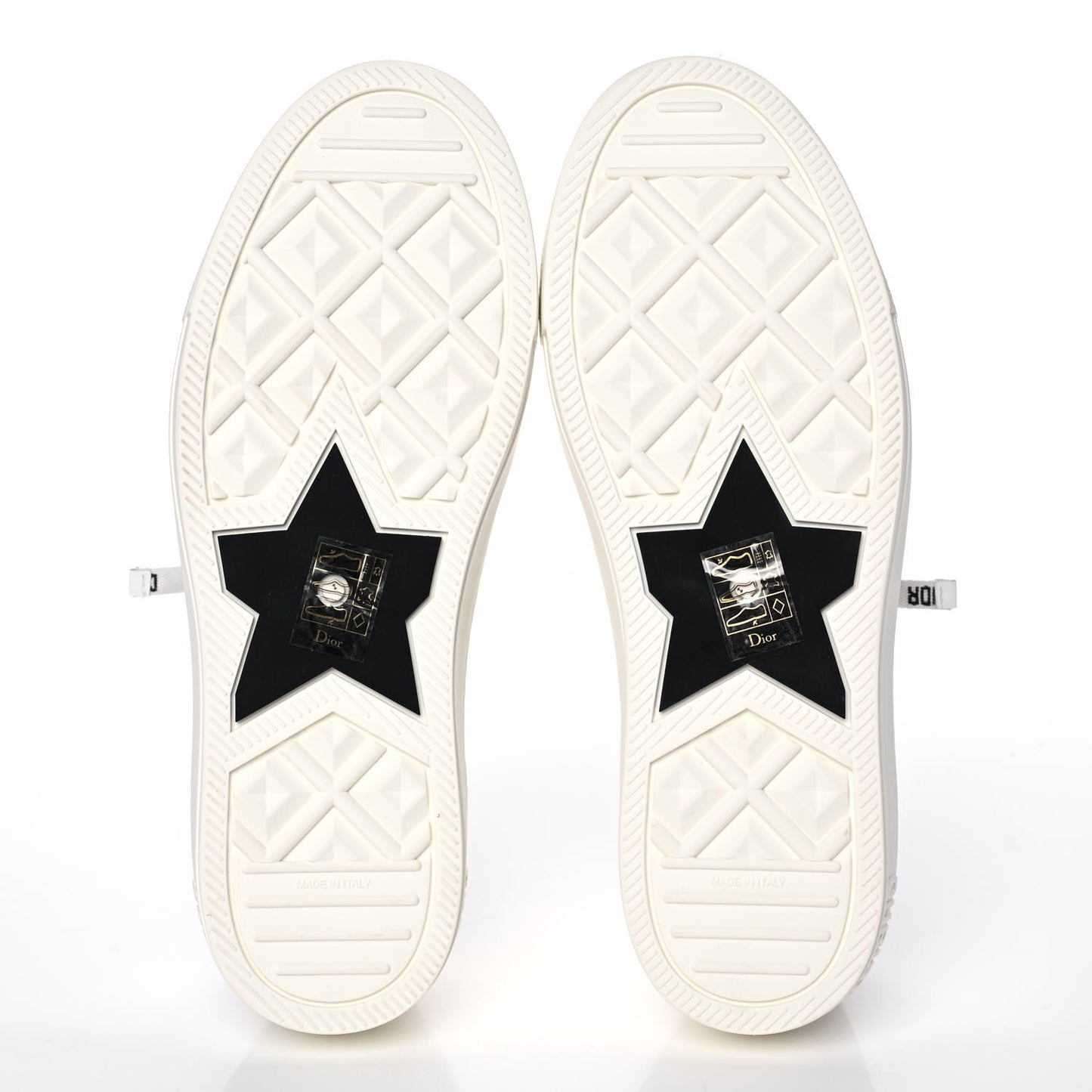 Canvas Walk'N'Dior Low Top Sneakers 38.5 Milk