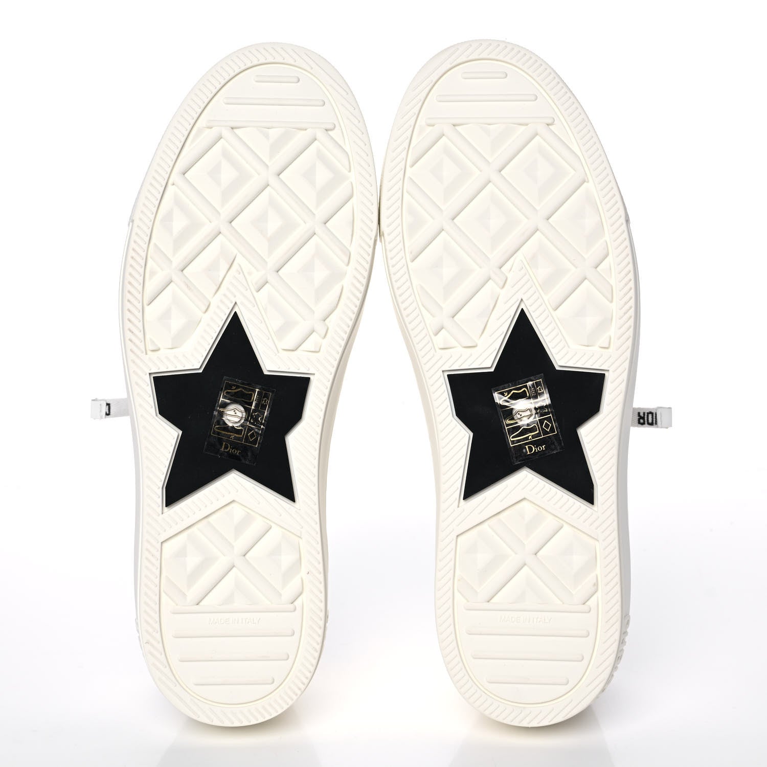 Christian Dior Canvas Walk'N'Dior Low Top Sneakers 38.5 Milk 5 of 9