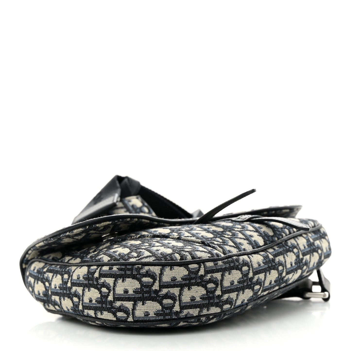 Oblique Mens Saddle Bag Blue
