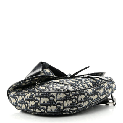 Christian Dior Oblique Mens Saddle Bag Blue 4 of 13