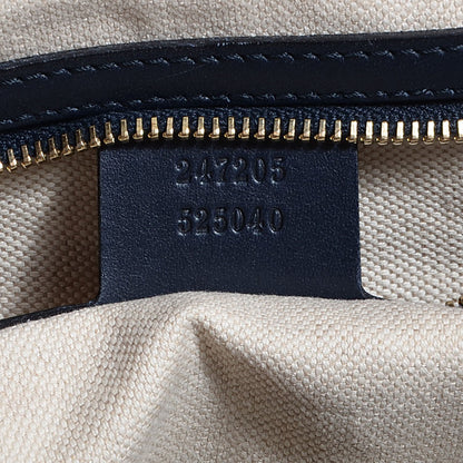 Gucci Monogram Vintage Web Medium Boston Navy 7 of 7