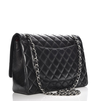 Chanel Lambskin Quilted Maxi Double Flap Black 4 of 9