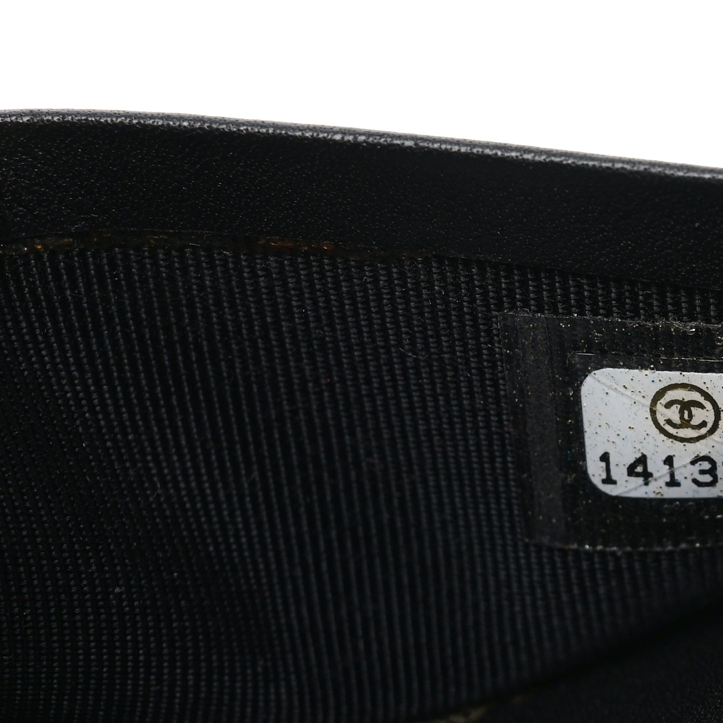 Patent Calfskin Quilted Passport Holder Black