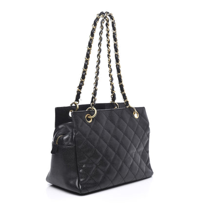 Chanel Caviar Quilted Petit Timeless Tote PTT Black 2 of 15