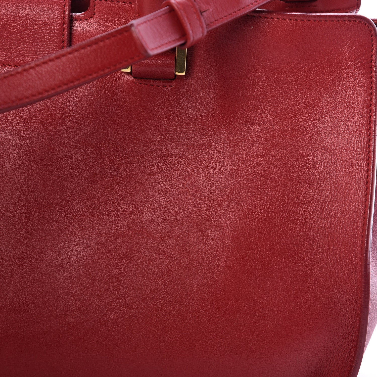 Saint Laurent Calfskin Small Classic Y Cabas Rouge Orient 14 of 19