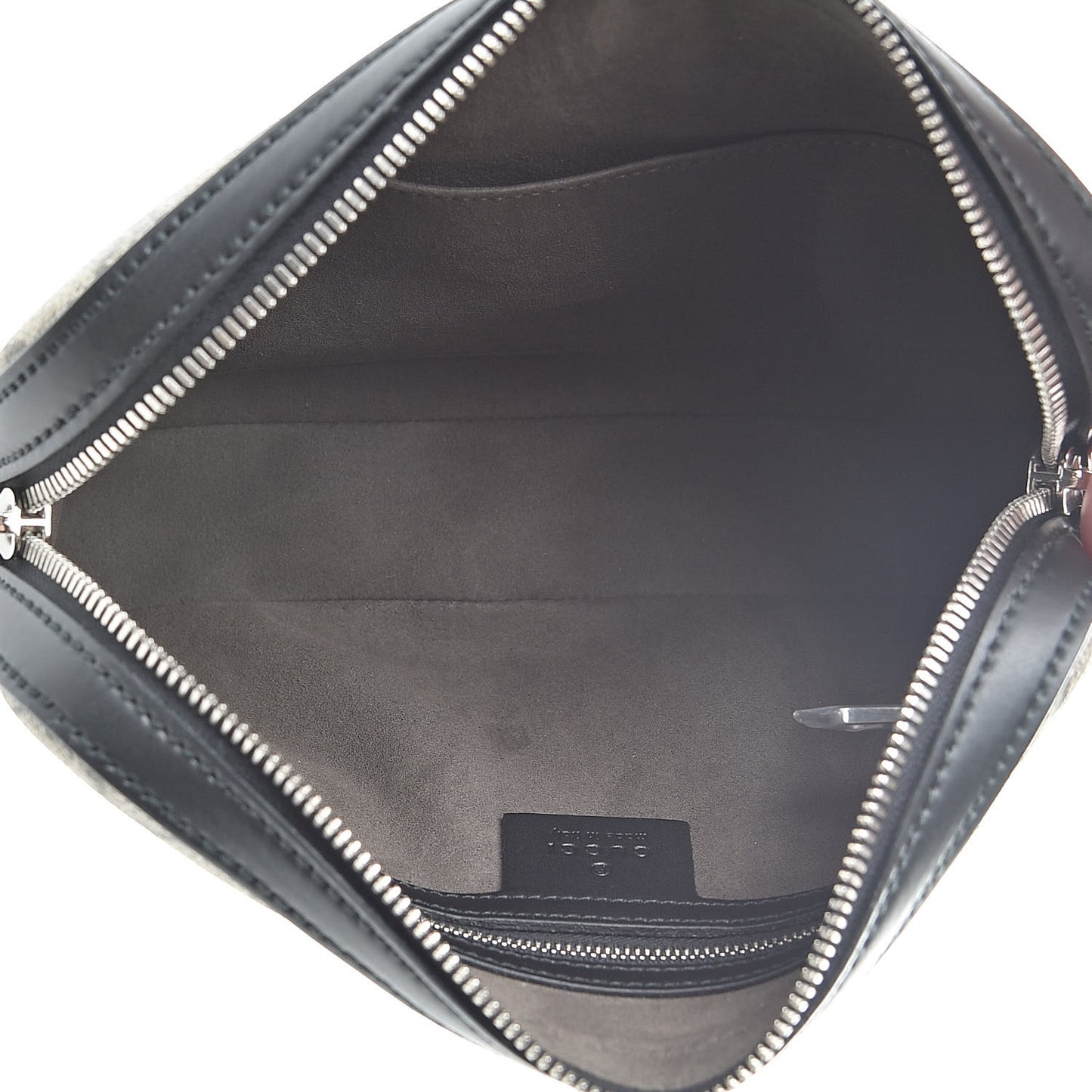GG Supreme Monogram Eden Wrist Pouch Black