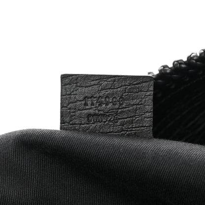 Gucci Monogram Large Horsebit Chain Hobo Black 7 of 12