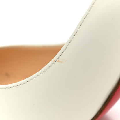 Christian Louboutin Patent Pigalle Follies 100 Pumps 36.5 Snow 11 of 14