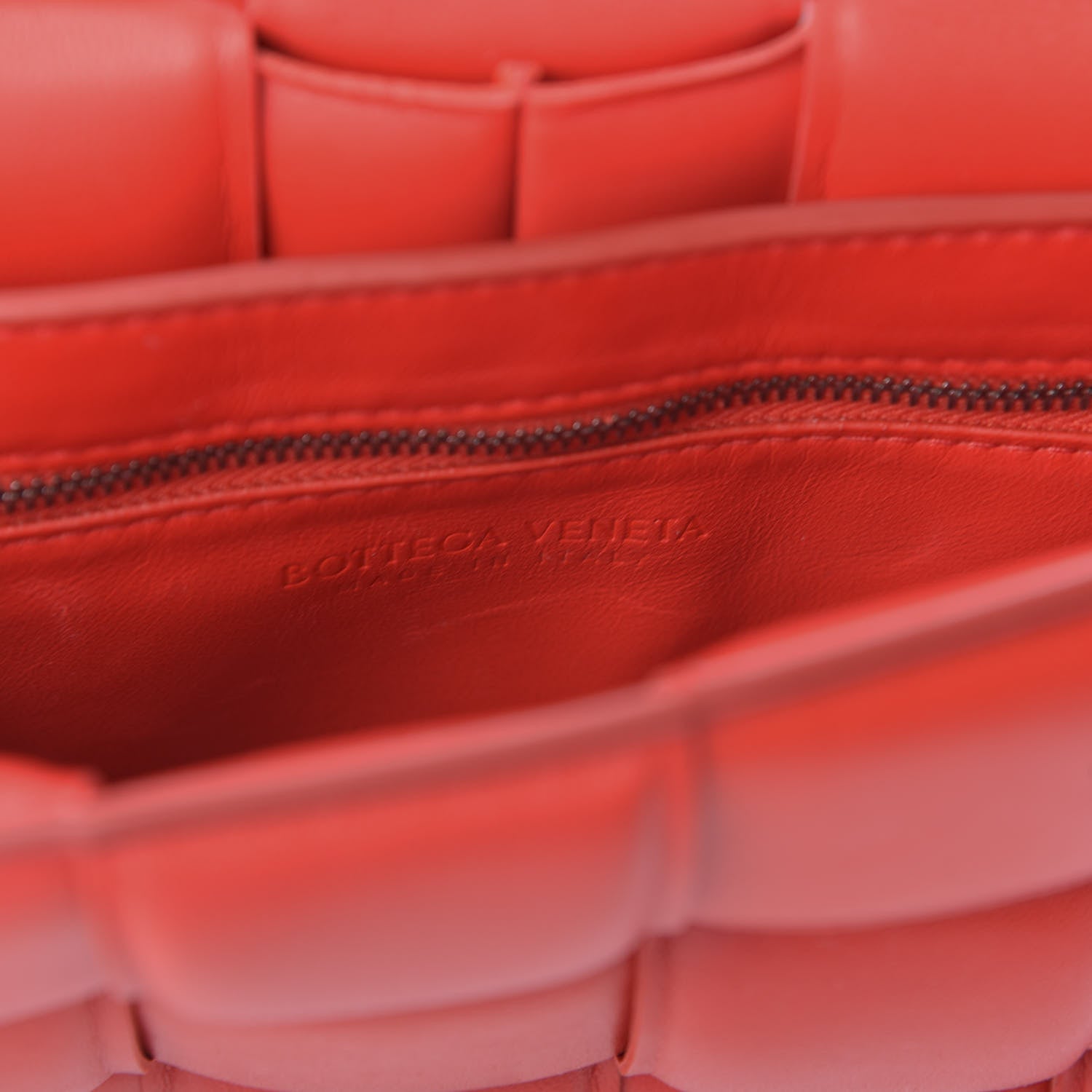 Bottega Veneta Lambskin Maxi Intreccio Padded Chain Cassette Crossbody Bag Nail Polish 9 of 12
